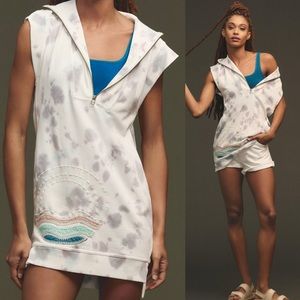 NWT Daily Practice Anthropologie Embroidered Sleeveless Tunic Sweatshirt Sz M
